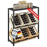 STEELSØN Macondo Getränkekistenregal mit Ablage – stabiles &...