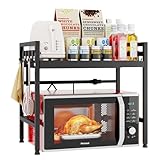 Mointal Verstellbares Mikrowellenregal, 2-Stufig Erweiterbares Küchen...