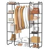 FAVOOSTY Offener Kleiderschrank, Kleiderständer Stabil,...