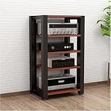 DUddTTW Audio-Rack, 2/3/4/5-stufiges Stereo-Rack, Audio-Geräte-Rack,...