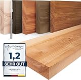 LAMO Manufaktur Wandregal Holz Gerade | Regal Farbe: Natur |...