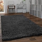 Paco Home Shaggy Teppich Hochflor Flauschig Wohnzimmer Uni In Versch....