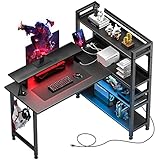 COMHOMA Schreibtisch, Computertisch Gaming-Schreibtisch PC-Tisch...