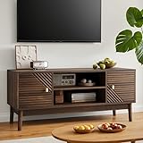 LORISMAI TV-Schrank - 110cm Mid-Century Modern TV-Ständer für 32/45...