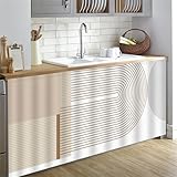 Highdi Schrankvorhang mit Klett, Schrank Vorhang Küche für Regal...