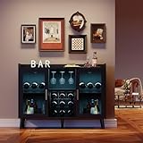 Hodeffior Barschrank mit LED Beleuchtung, Weinschränke mit...