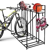Sanheshun Fahrradständer, 4 Fahrradständer, Mit Ablagekorb und 4...