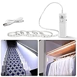 WOBANE LED Band mit Bewegungsmelder, Wiederaufladbar Kleiderschrank...