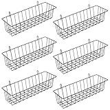 CHUENKUK 6 Stück Gitterkorb zum Einhängen, 31,5 x 10 x 7,5 cm...