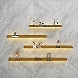 KLYDBMYT Schwebende Wandregale, Wandmontierte Ausstellungsregale aus...