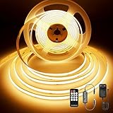BERIXDEEP LED Streifen Warmweiss 3m, LED Strip Dimmbar mit Netzteil...