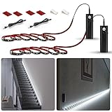 WOBANE Kleiderschrank Beleuchtung mit Bewegungsmelder,2x2m LED Strip...