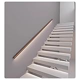 LED Holz il mit runden Lichtern für Treppen beleuchtetes...