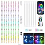 LED Strip mit Bewegungsmelder 4M,8*50CM Bewegung Aktiviert...