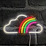 Regenbogen über Wolke Neonlicht LED Schild USB Beleuchtung...