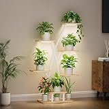 BACEKOLL Pflanzenständer mit Wachstumslicht - 7 Ebenen Blumenständer...