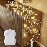 Hairui Weidenrebe Baum Lichter mit Timer 180CM 48LEDs Zweige mit LED...