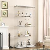 BPKADHY Glasvitrine Standvitrine,Modern Glas Vitrinenschrank für...