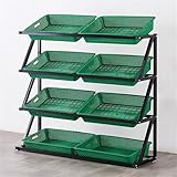 Verstellbares Korb-Regal – große Kapazität für Supermarkt,...