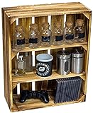 Kistenkolli Altes Land geflammte flache Obstkiste Wilma mit zwei...