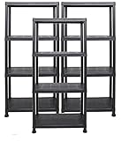 Ondis24 Steckregal 60 x 30 x 135 (H) cm, 4 Böden, Kunststoffregal,...