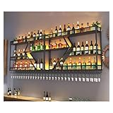 XAoSCd Weinregal, An Der Wand Montiertes, Schwebendes Regal Zur...