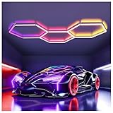 RGB LED Hexagon Beleuchtung 3 Hex, 144W Superhell dimmbare...