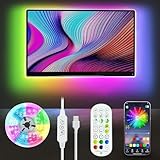 Meiyue LED TV Hintergrundbeleuchtung, 3M LED Streifen RGBIC LED...