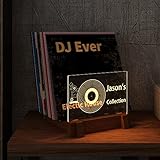 YuanDian Personalisierte Beleuchtung Vinyl Record Storage, Customise...