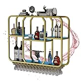 Wand Weinregal Schwimmende Bar Regale Schnapsflasche Display Regal...