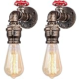 iDEGU 2 Stück Wandleuchte, industriell, Vintage, Wandleuchte,...