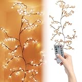 AZURAOKEY Kirschblütenzweig-Lichter mit Fernbedienung,...