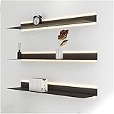 Schwimmende Regale mit LED -Beleuchtung - leuchtendes Display -Regal -...