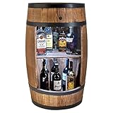 CREATIVE COOPER Holzfass Hausbar mit LED-Leuchten - Weinschrank im...