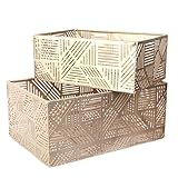 HOME DECO FACTORY RG6250 Metall-Korb, durchbrochenes Design,...