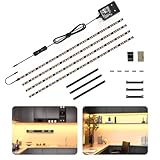 WOBANE LED Unterbauleuchte mit Schalter,4 * 50cm Unterschrank...