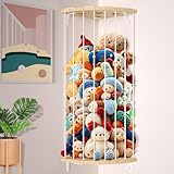 LAHAQIQI Aufbewahrungsregal für Plüschtiere aus Holz mit...