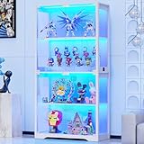 BROTTAR Vitrine mit LED Beleuchtung und Glastüren, Sammlervitrine,...