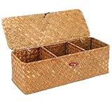 32.5x12x11cm Natürliches Aufbewahrungskorb, Seegras Korb...