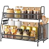 VITVITI Gewürzregal, 2 Etagen Küchen Organizer, Metall Schrank...