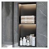 Duschablage, integriertes, wasserdichtes Edelstahlregal mit...