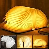 LED Buch Licht, Faltbare Buchlampe LED Lampe USB Aufladbare Warmweiß...