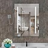 HaodaCulture Spiegelschrank Bad, 45x60cm, Bad Spiegelschrank mit...