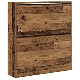 vidaXL Vintage Schuhregal Organizer aus echtem Altholz 80 x 21 x 87,5...