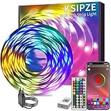 KSIPZE Led Strip 30m RGB LED Streifen mit Fernbedienung Bluetooth...
