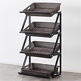 Verstellbares Korb-Regal – Aufbewahrungs-Organizer mit großer...