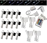 Trango 14er Set RGB Farbwechsel LED Glaskantenbeleuchtung inkl....