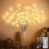 Kinamy Lichterbaum, 3er Set Led Baum 60 LED 8 Modi mit Stecker,...