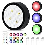 Led Vitrinenbeleuchtung kabellos,USB Aufladbar LED Spots Akku mit...