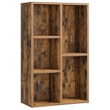 VASAGLE Bücherschrank, Bücherregal, mit 5 Fächern, Büroregal,...